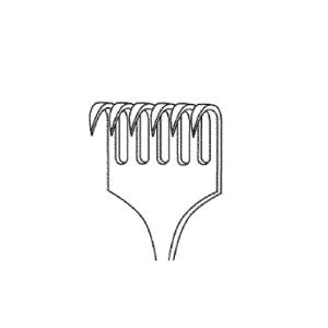 VOLKMANN Retractor blunt 6 prong 22,0 cm