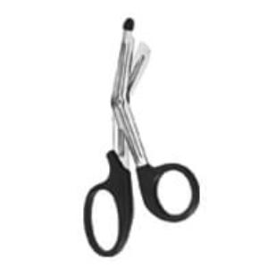 LISTER Bandage Scissor with plastic handle, BLACK, 18,0 cm