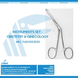 Instruments Set Auxiliary Health Center